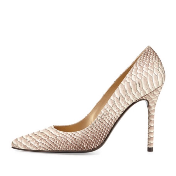 Stuart Weitzman "Nouveau" Python Pump - Picture 2 of 10